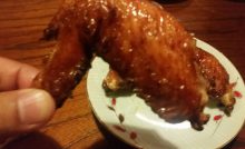 焼き鳥 寿家手羽先アップ